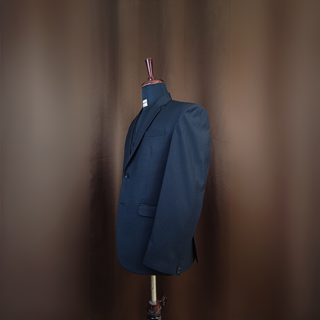 Men's Modern Fit Pinstripe 3-Piece Suit
