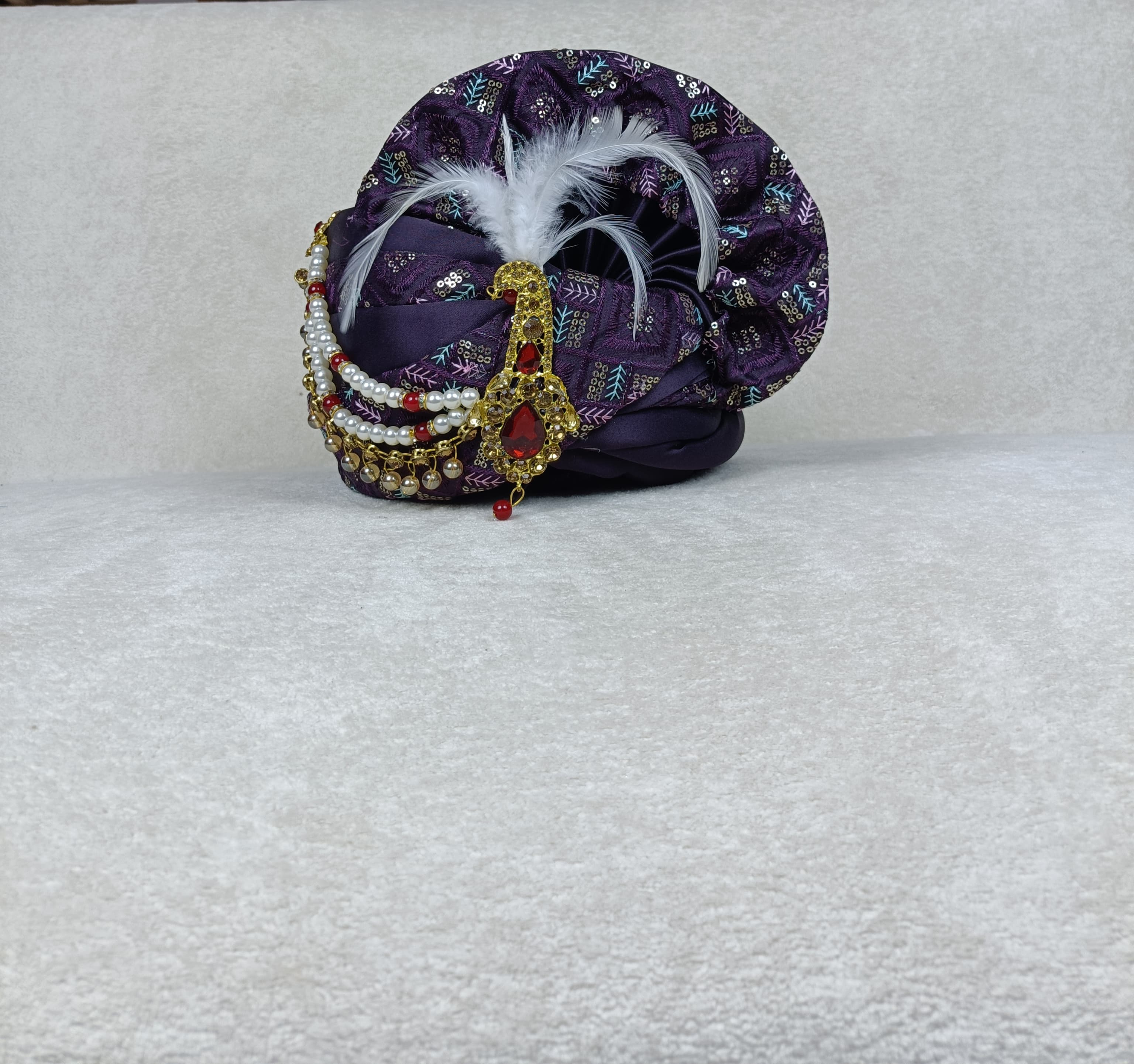 The Royal Purple Safa & Chunni Set