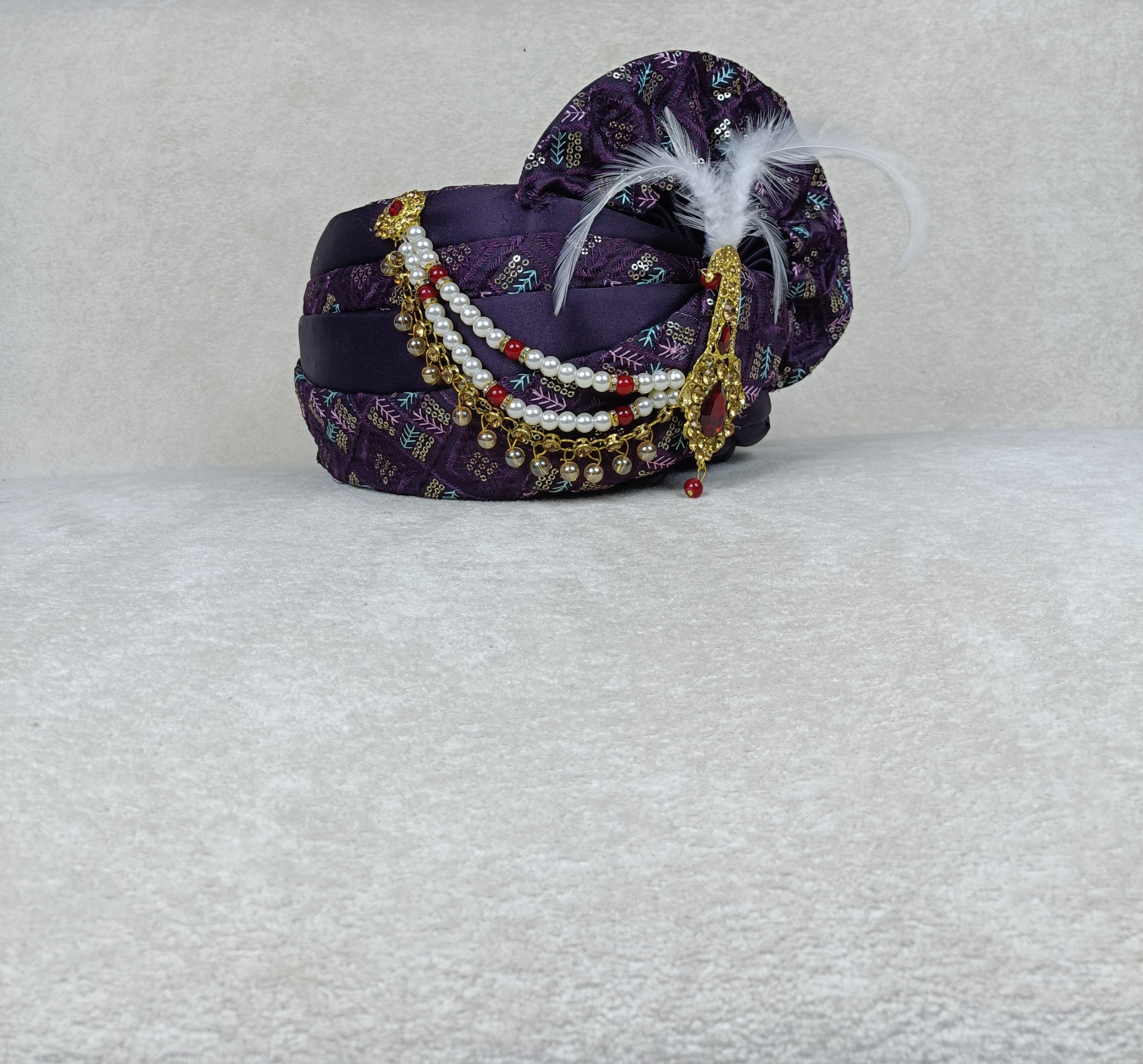 The Royal Purple Safa & Chunni Set