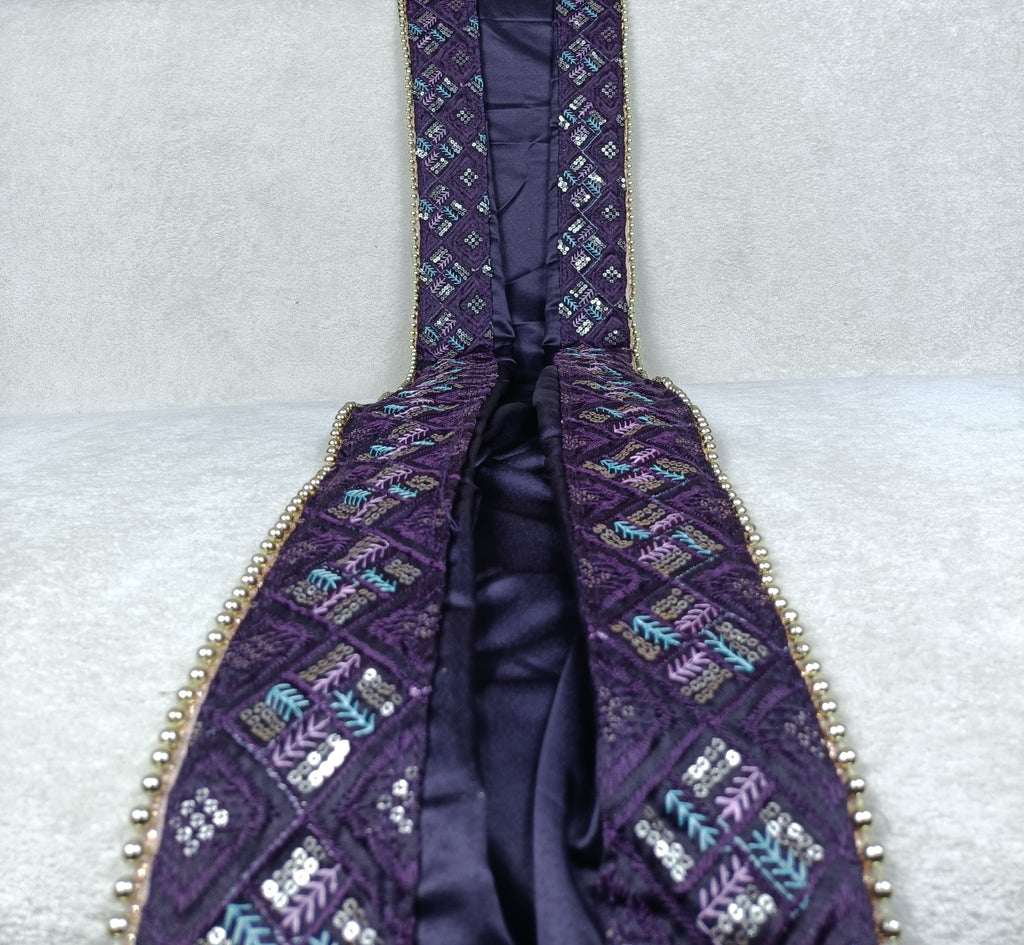 The Royal Purple Safa & Chunni Set