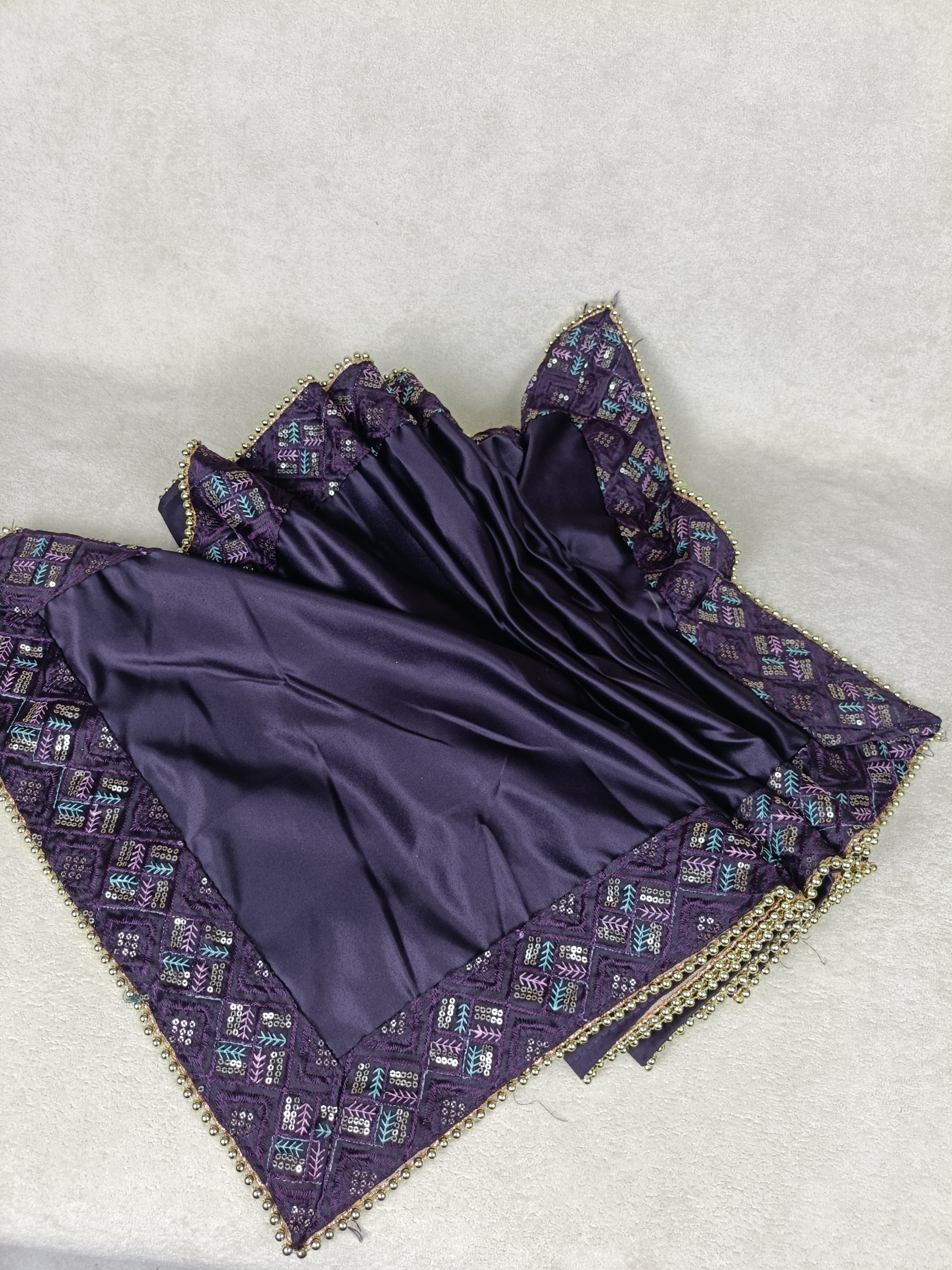 The Royal Purple Safa & Chunni Set
