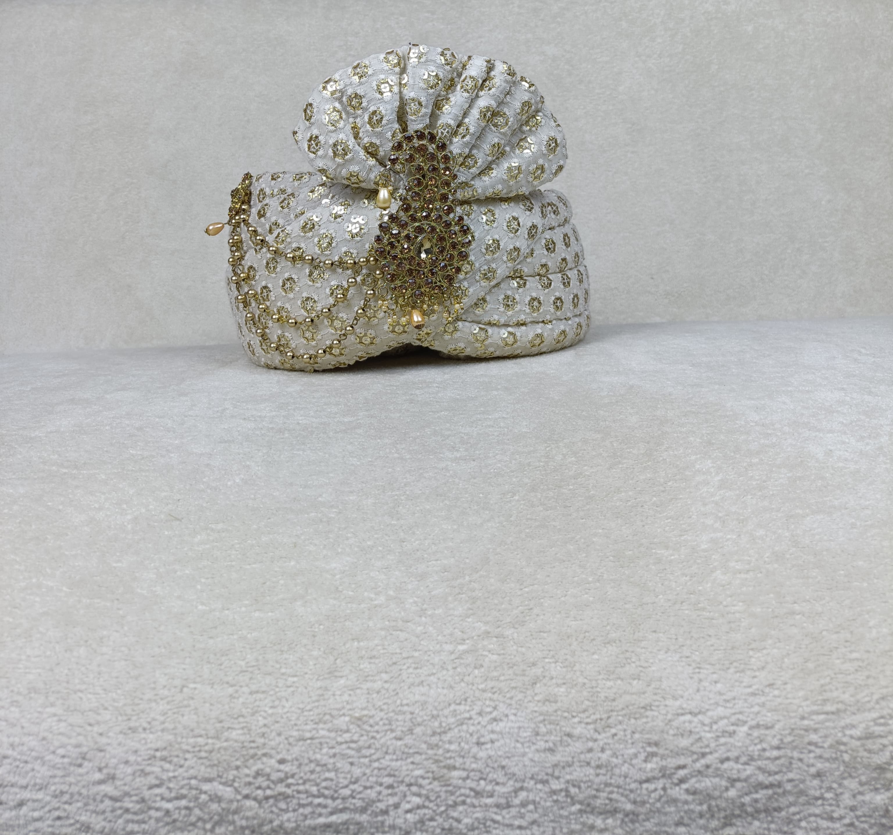 The Gold-Sequin Safa