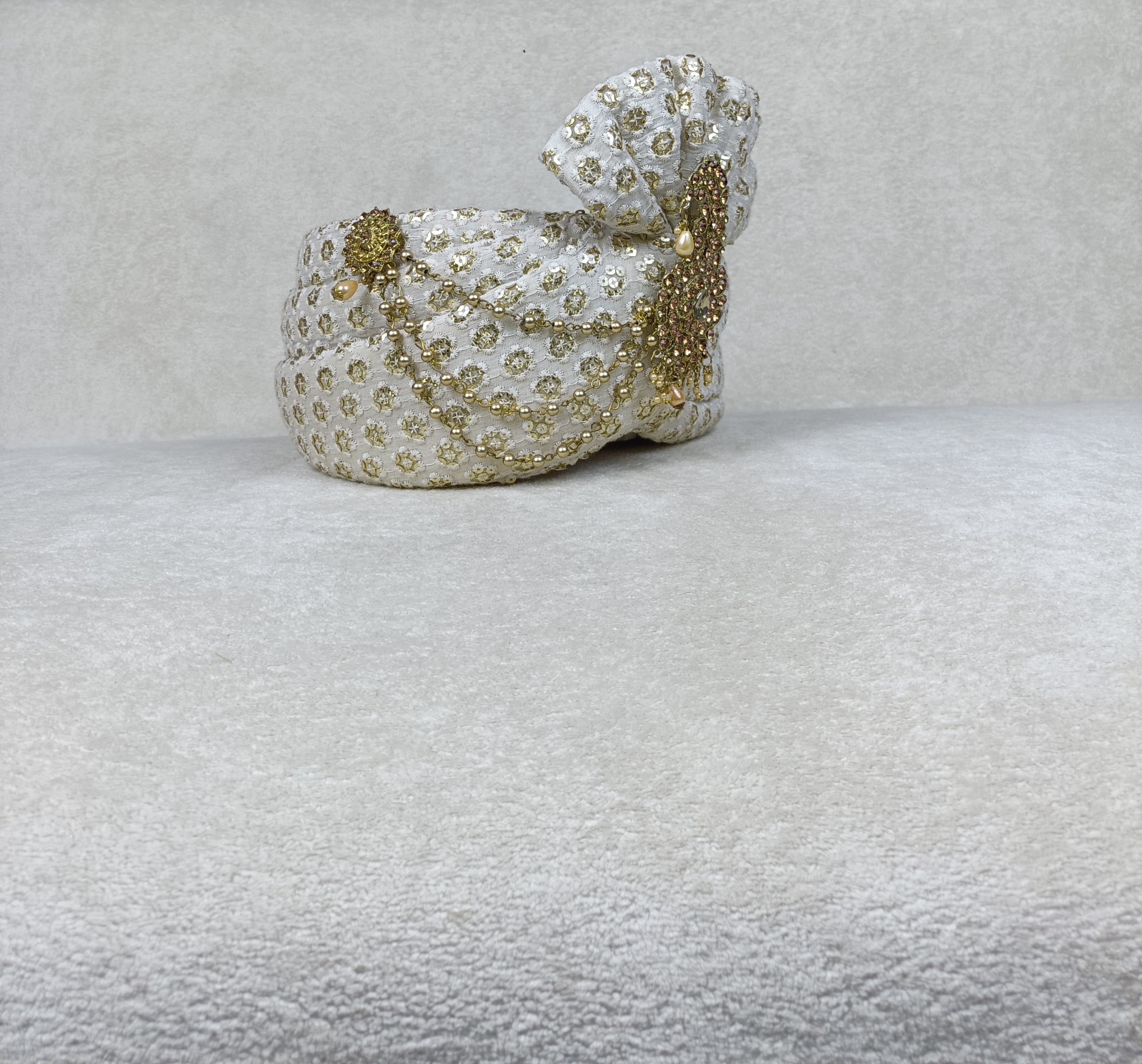 The Gold-Sequin Safa