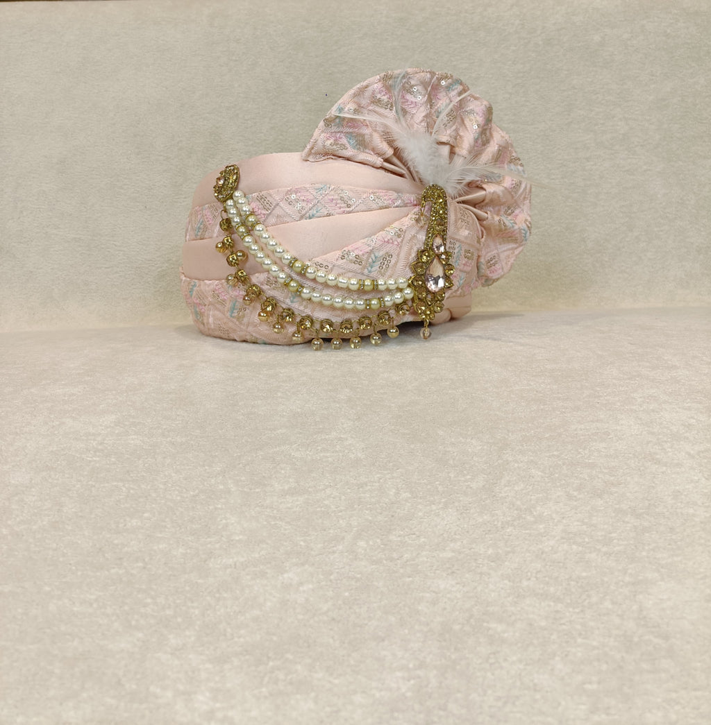 Shahi Blush Safa & Chunni Set