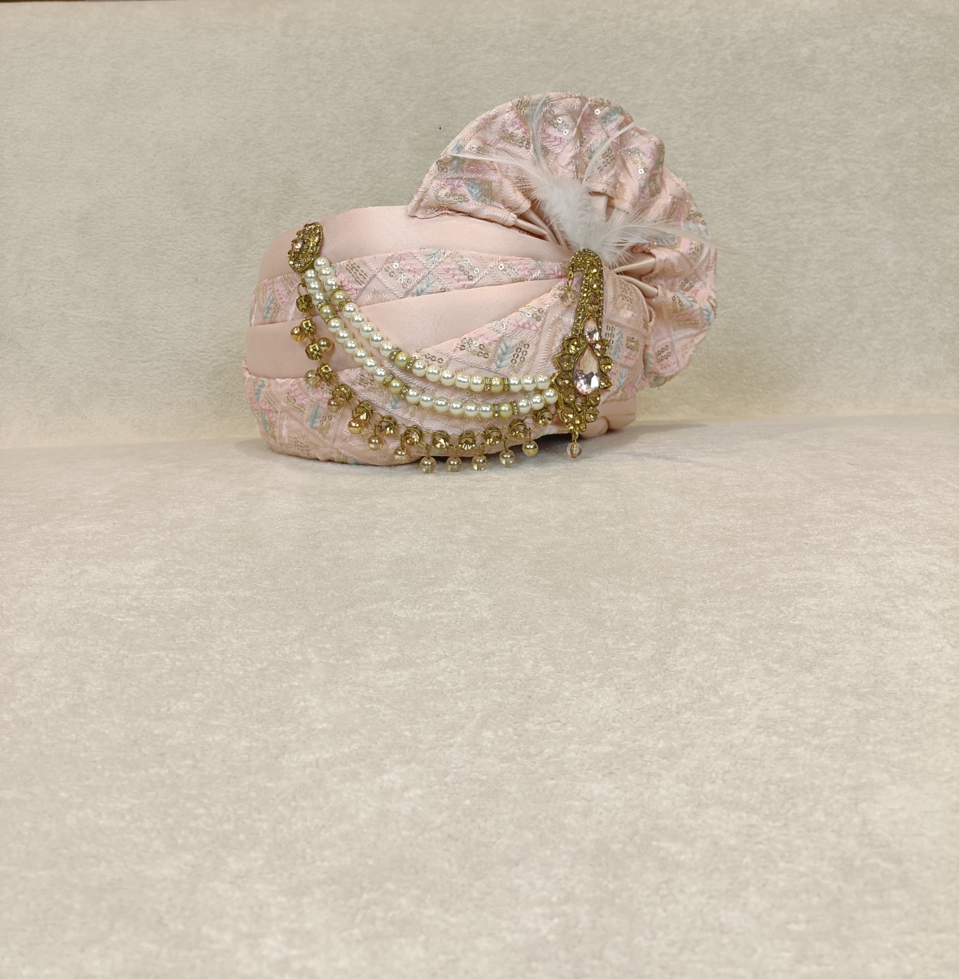 Shahi Blush Safa & Chunni Set