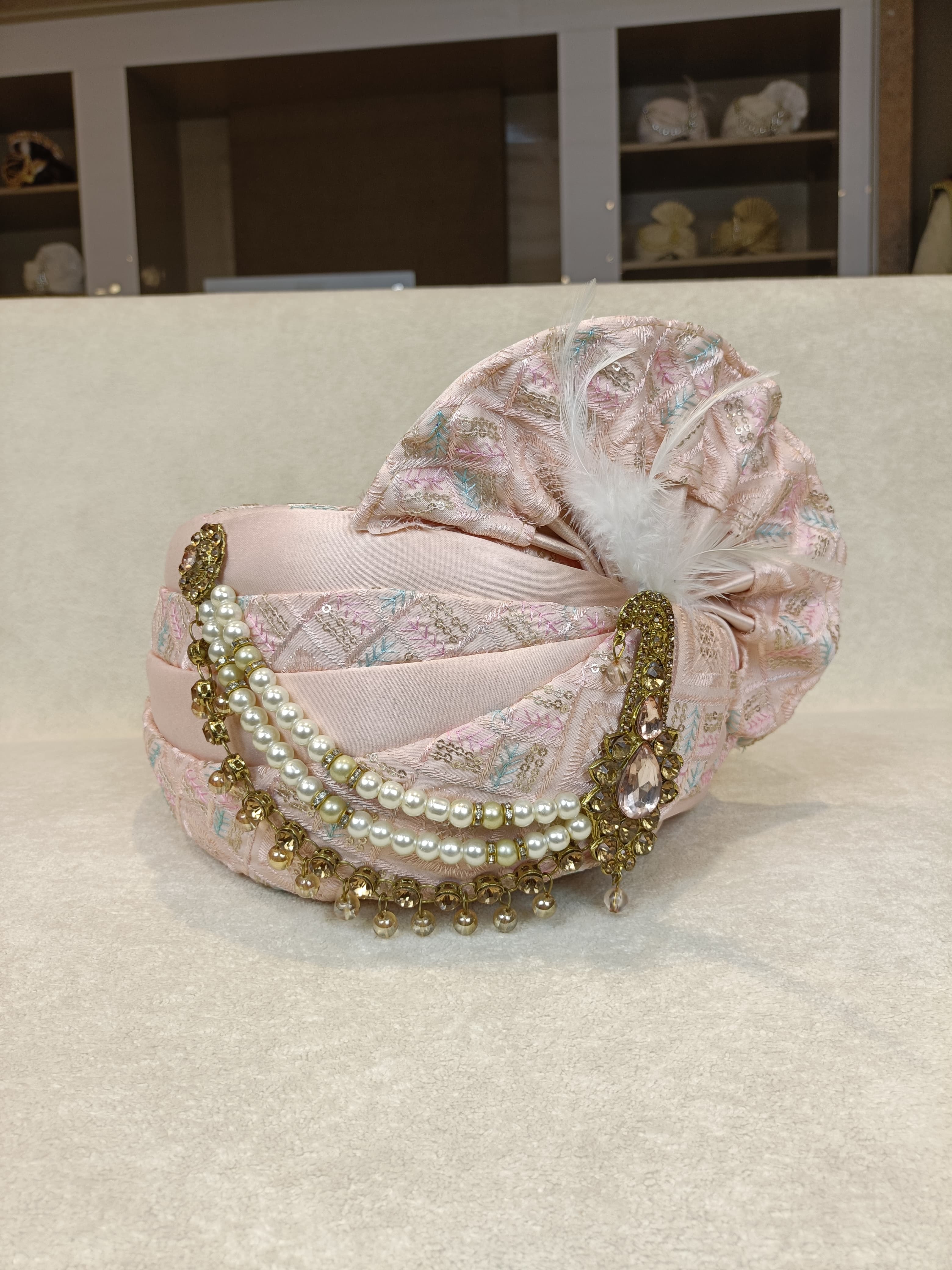 Shahi Blush Safa & Chunni Set