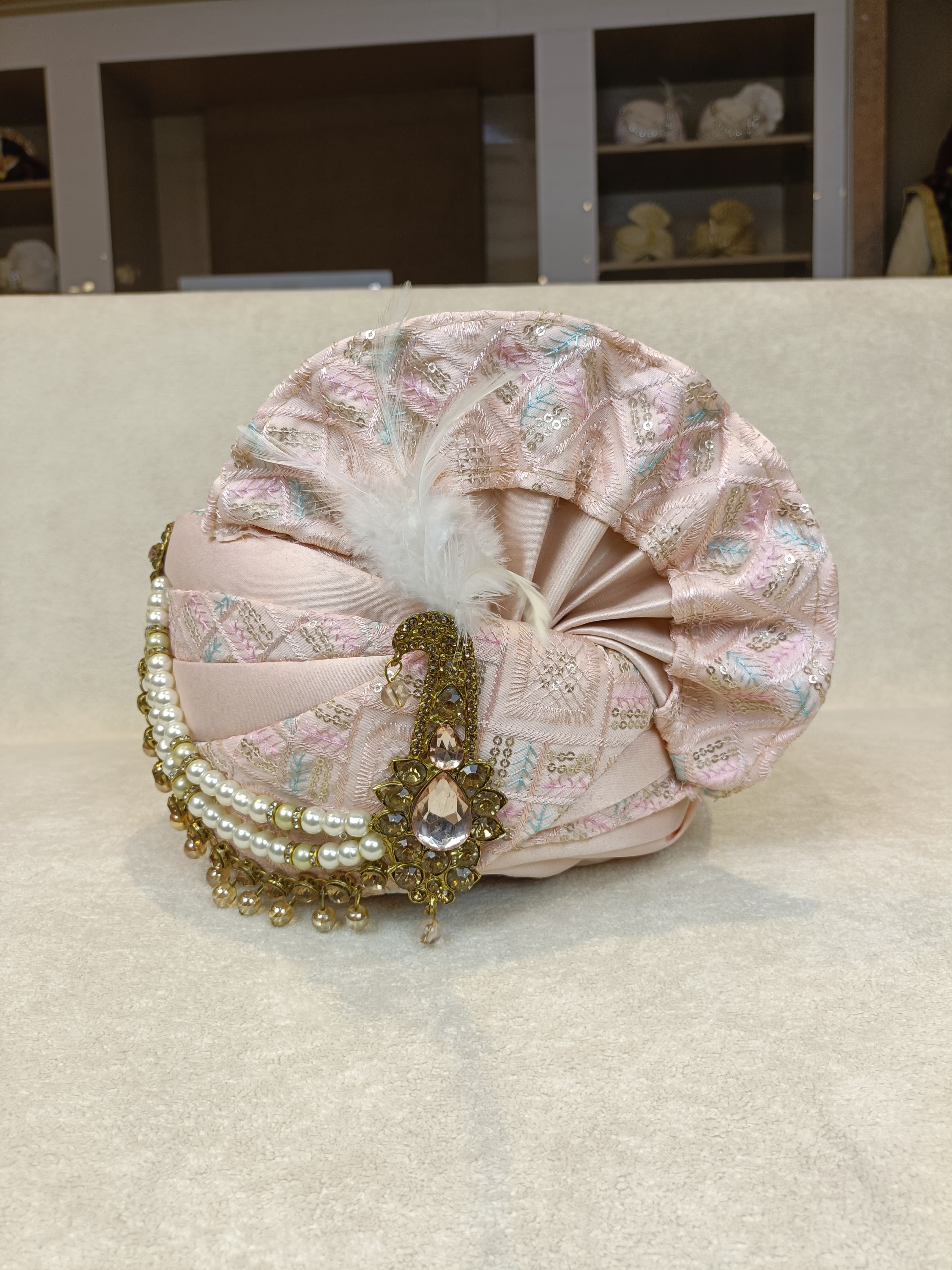 Shahi Blush Safa & Chunni Set