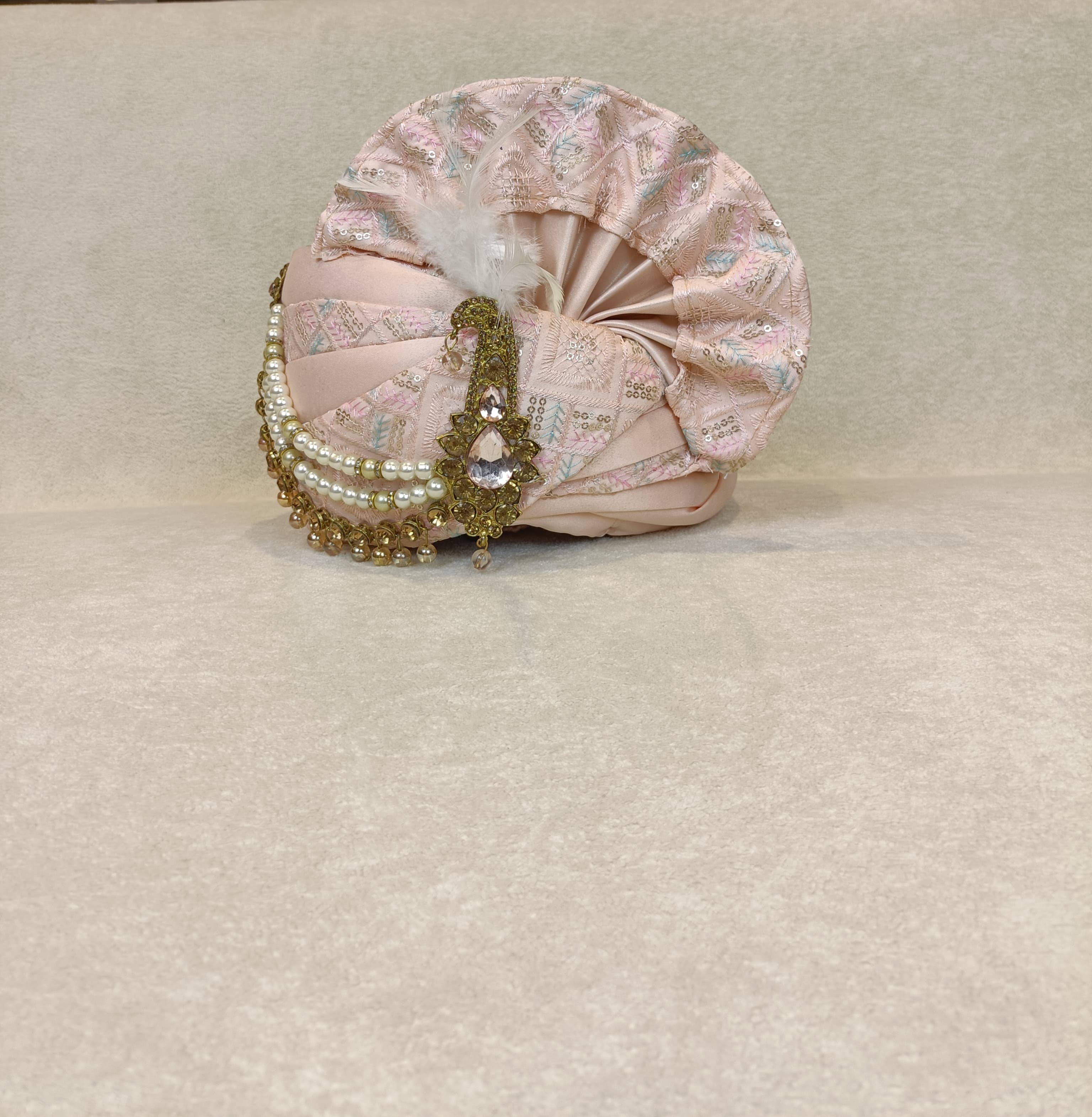 Shahi Blush Safa & Chunni Set