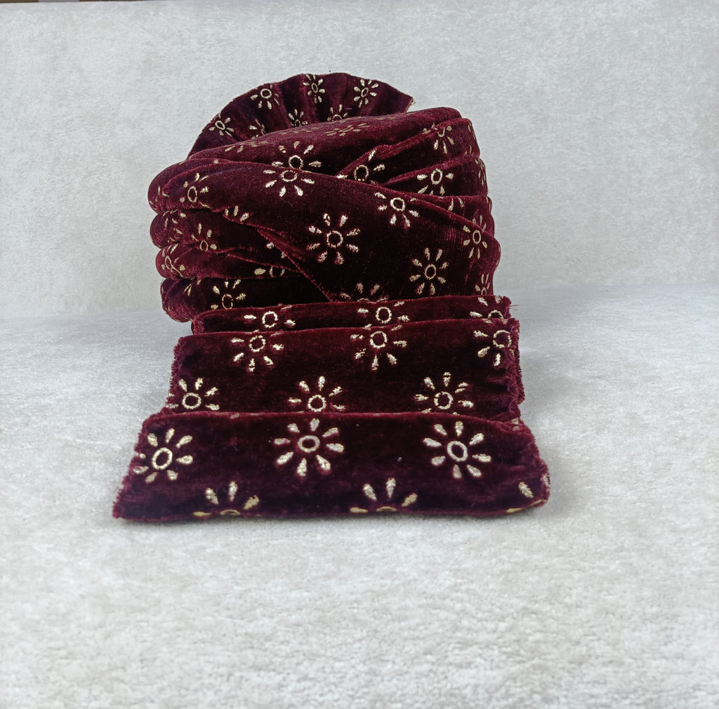 Maroon Majesty Safa & Chunni Set