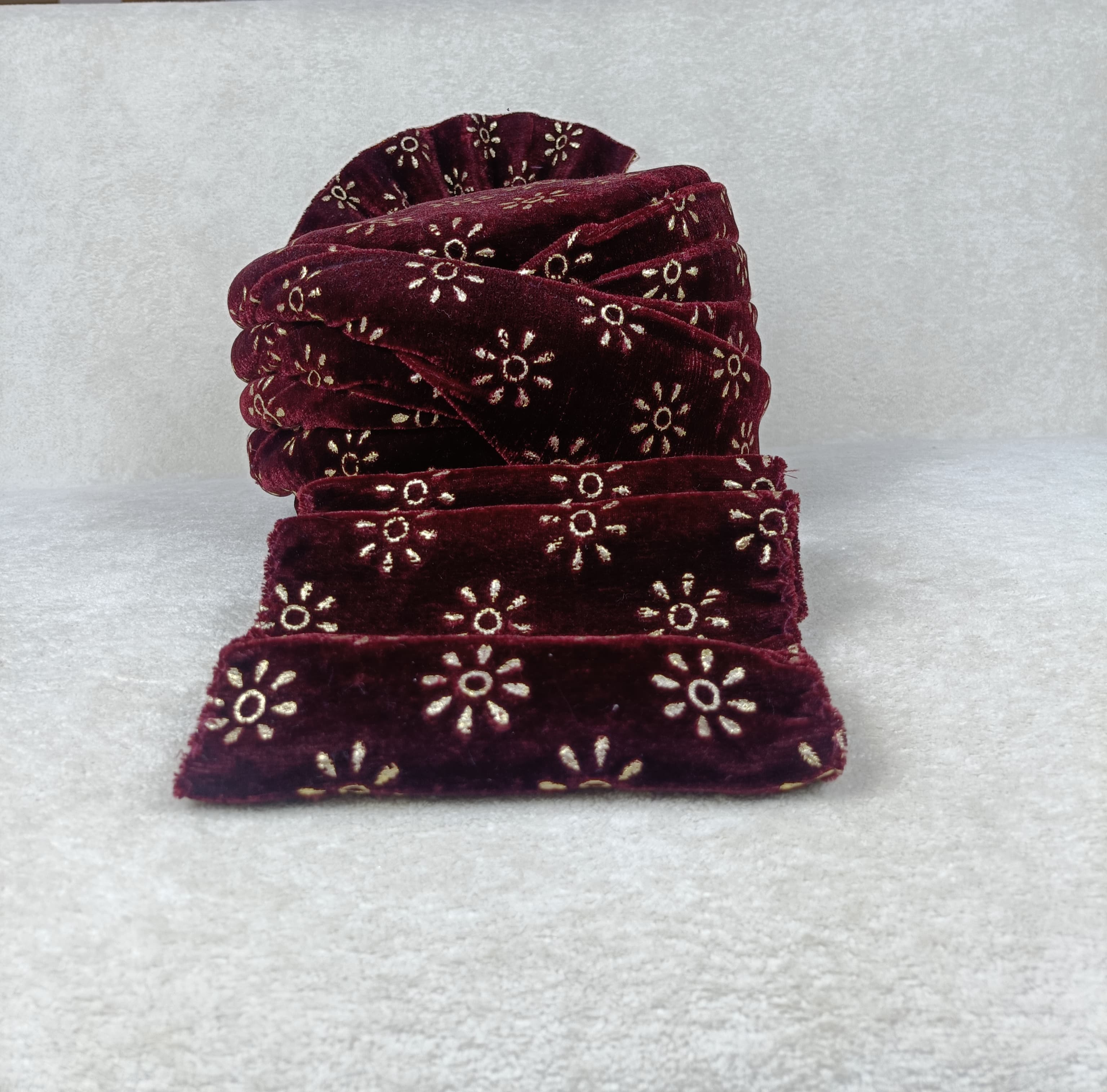 Maroon Majesty Safa & Chunni Set