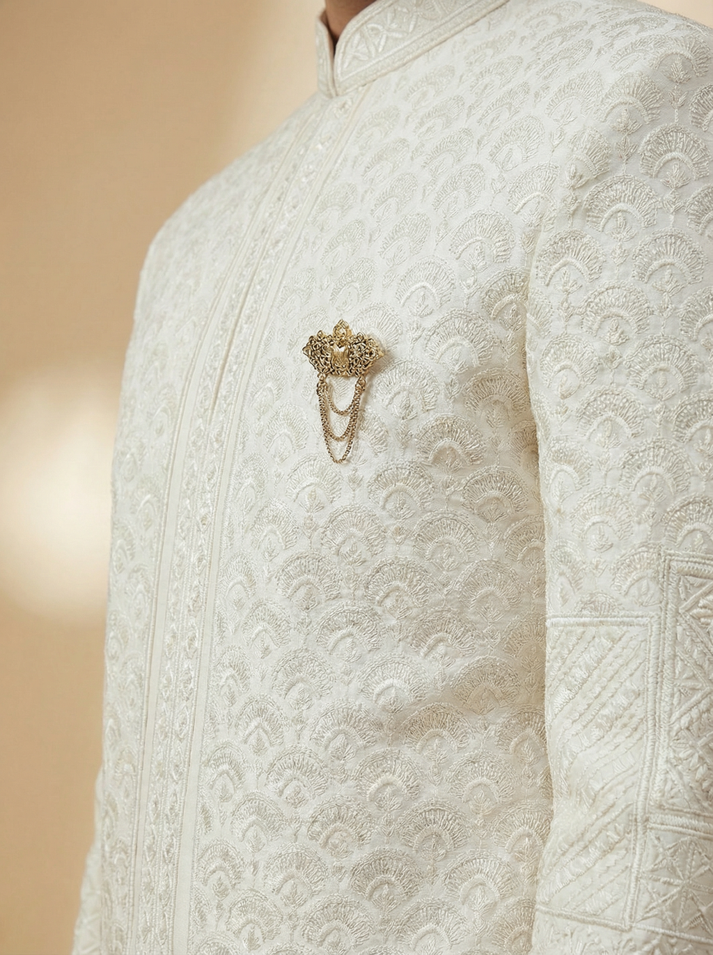 Ivory Crown Sherwani