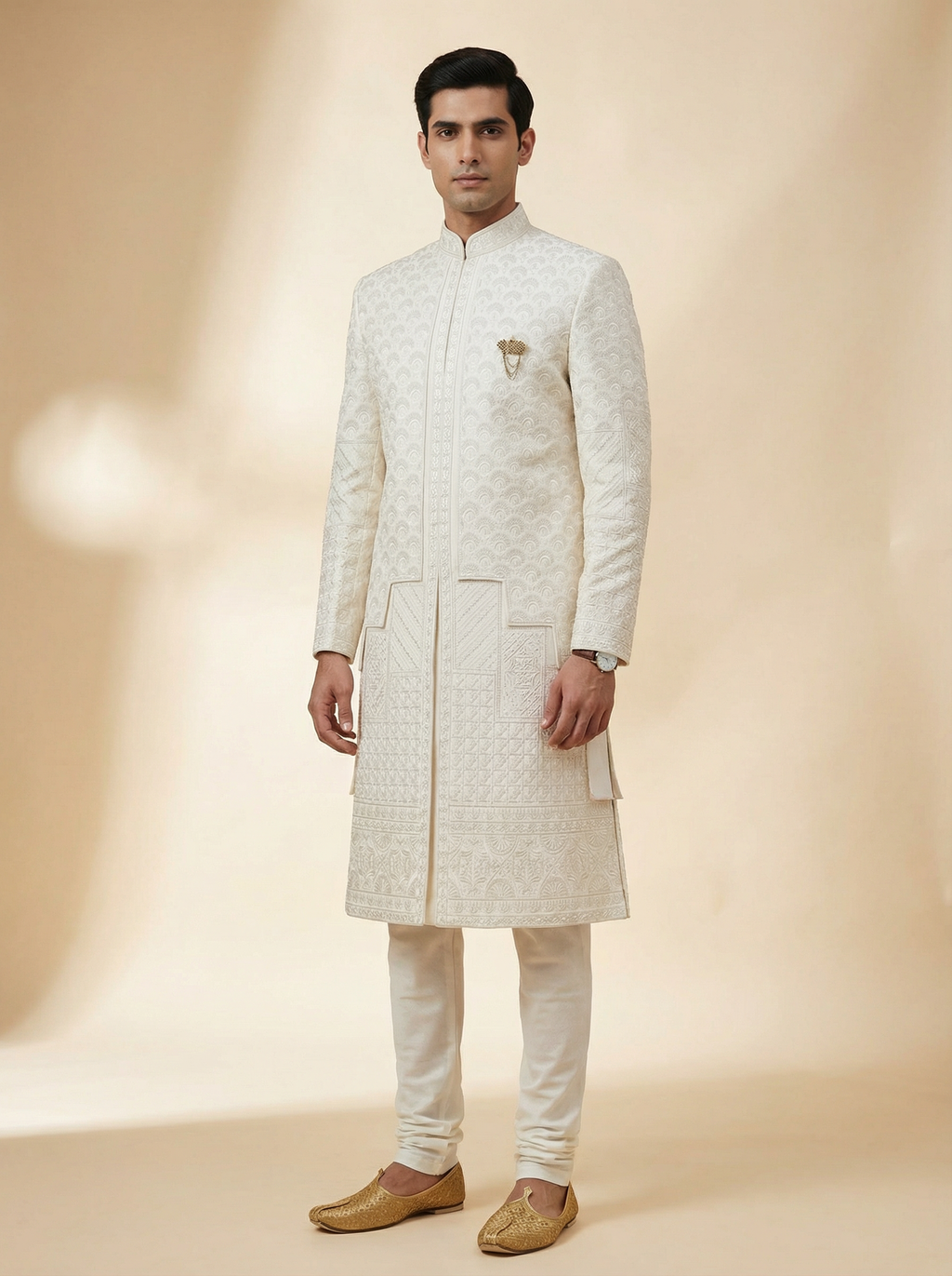 Ivory Crown Sherwani