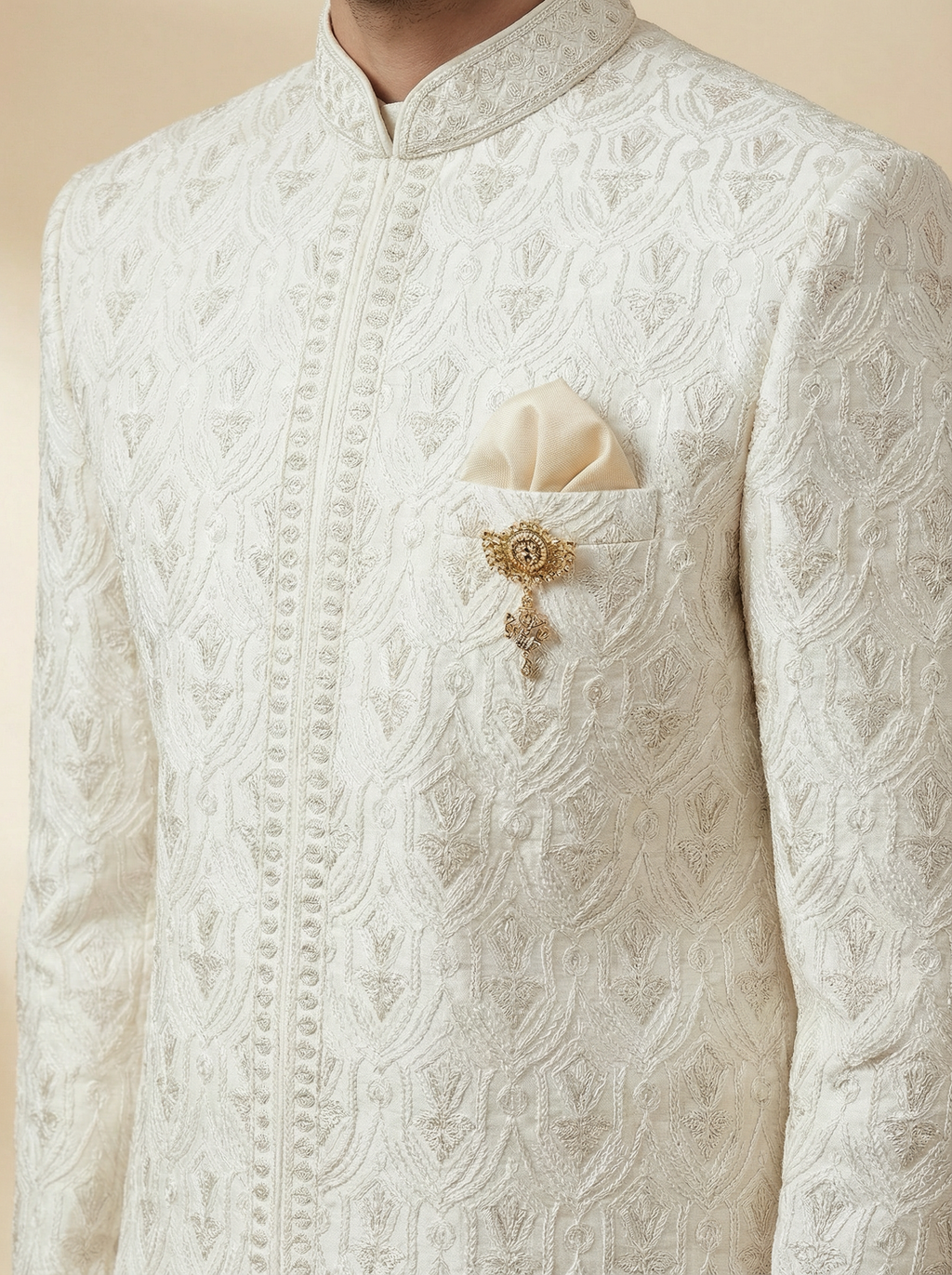 Shwet Rajwada Sherwani