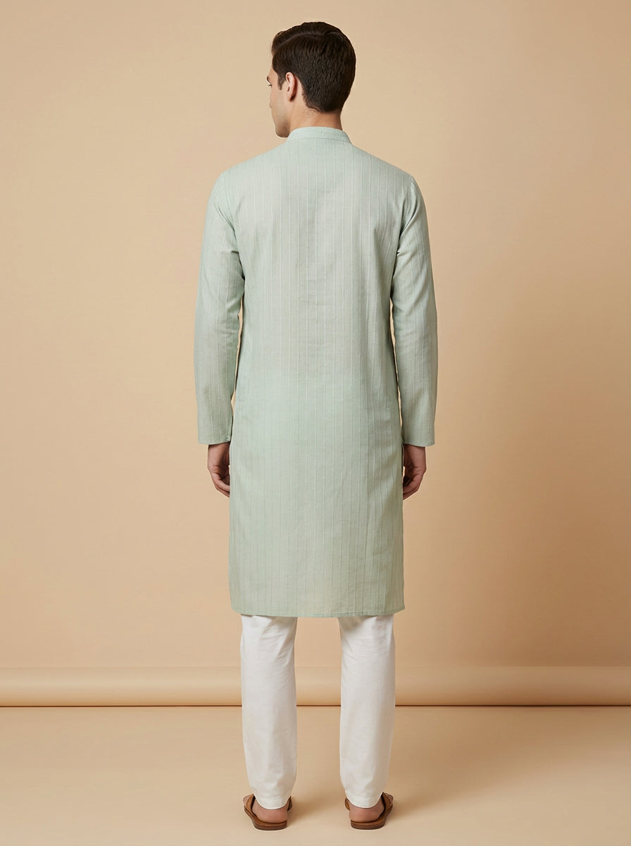 Mint Sage Classic Kurta