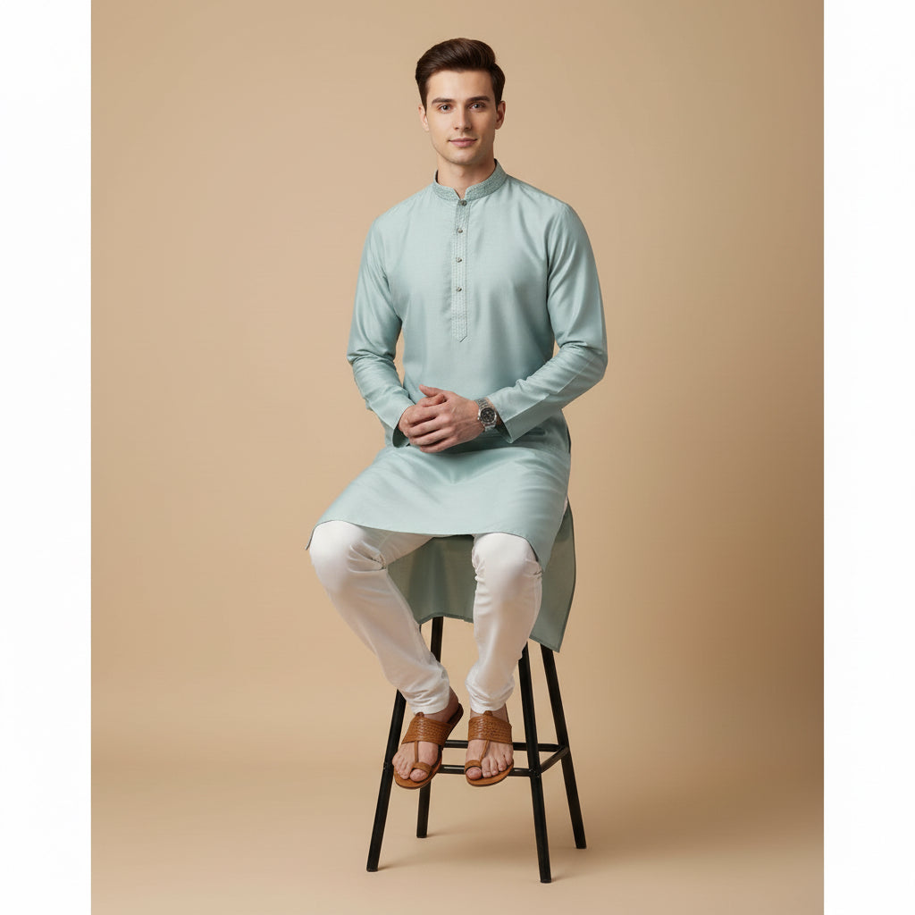 Aqua Mint Contemporary Kurta