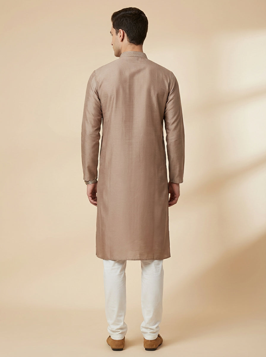 Warm Beige Heritage Kurta