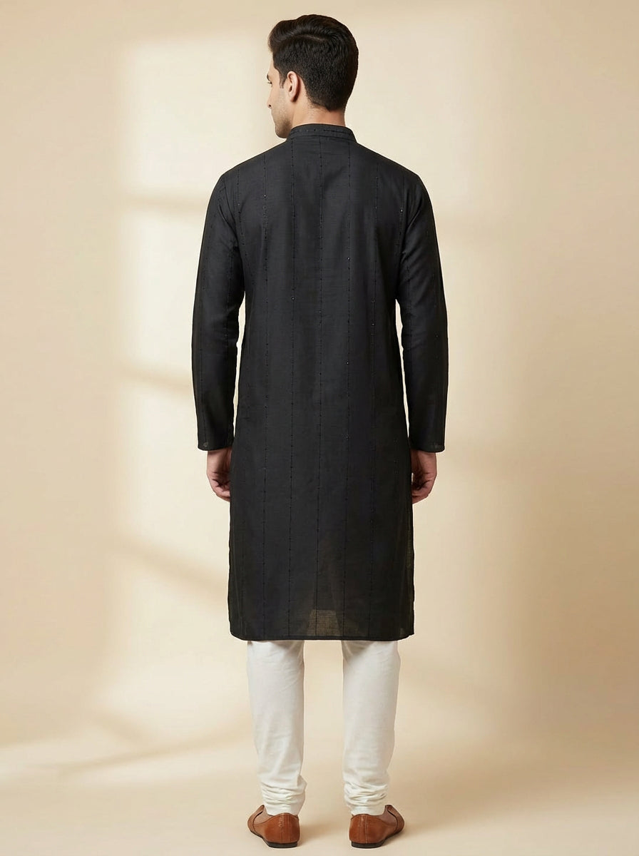 Midnight Black Signature Kurta
