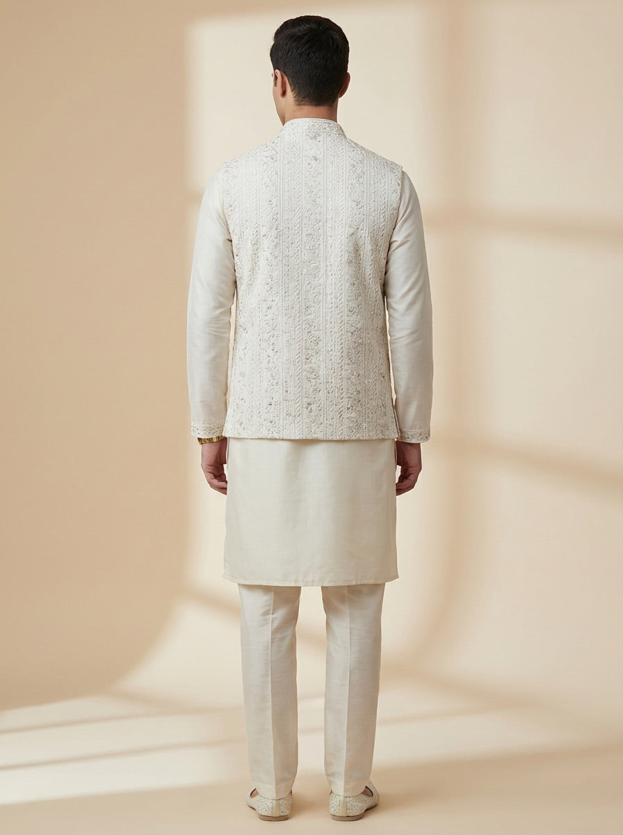 Ivory Garden Heritage Kurta Koti Set