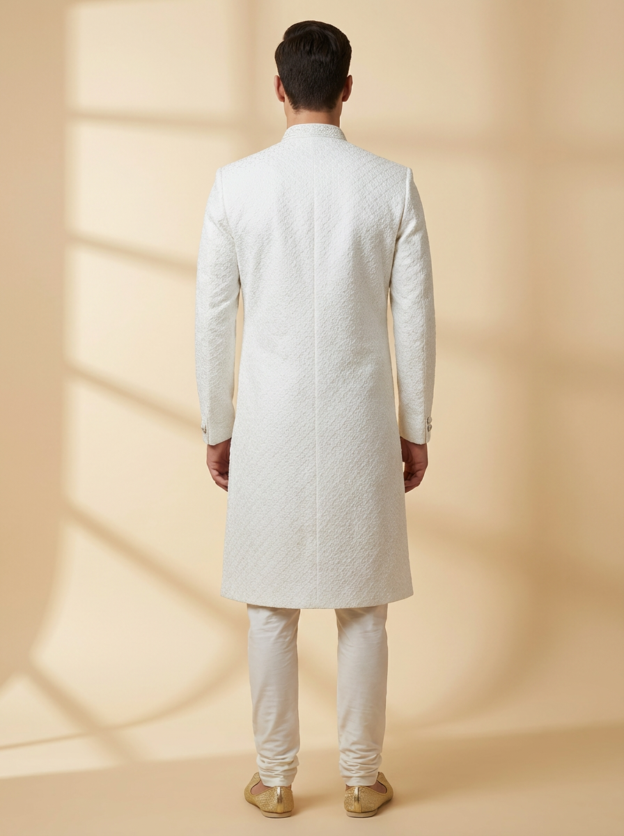 Royal Cream Heritage Sherwani Set